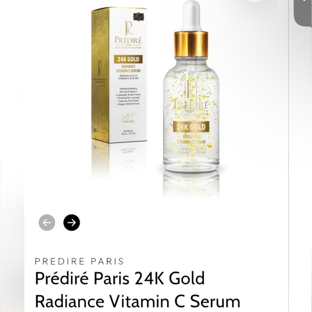 Predire Paris 24K Gold Radiance Vitamin C Serum NIB